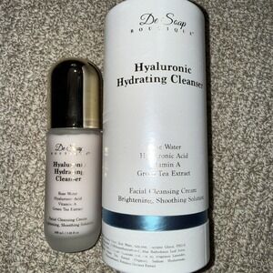 De Soap Boutique Hyaluronic Hydrating Facial‎ Cleansing Cream. 100 ml 3.38 fl oz